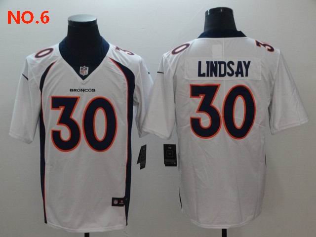 Men's Denver Broncos 30 Phillip Lindsay Jersey NO.6 ;